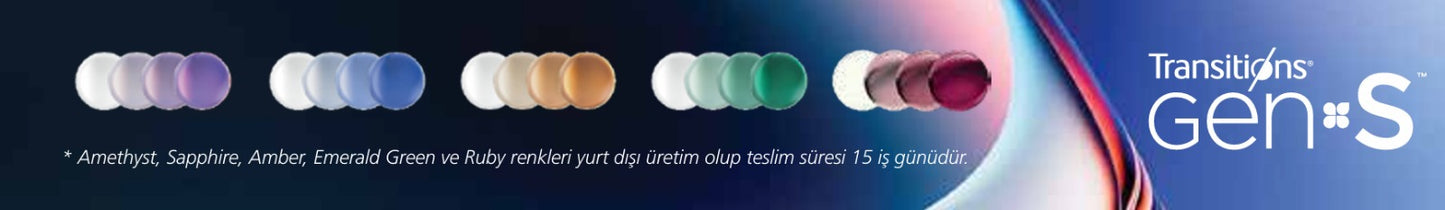 Transitions® GEN S™ 1.5 Sapphire HR 1.50 Kolormatik Cam
