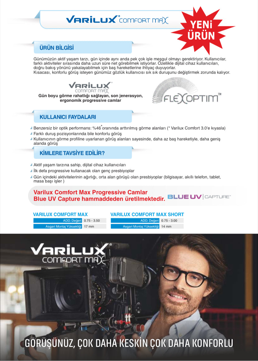 Varilux® Comfort Max™ Progresif Cam