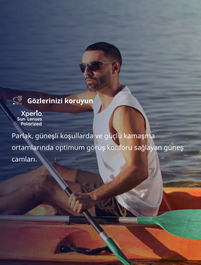 Xperio® Polarize Aynalı Güneş Gözlüğü Camı.
