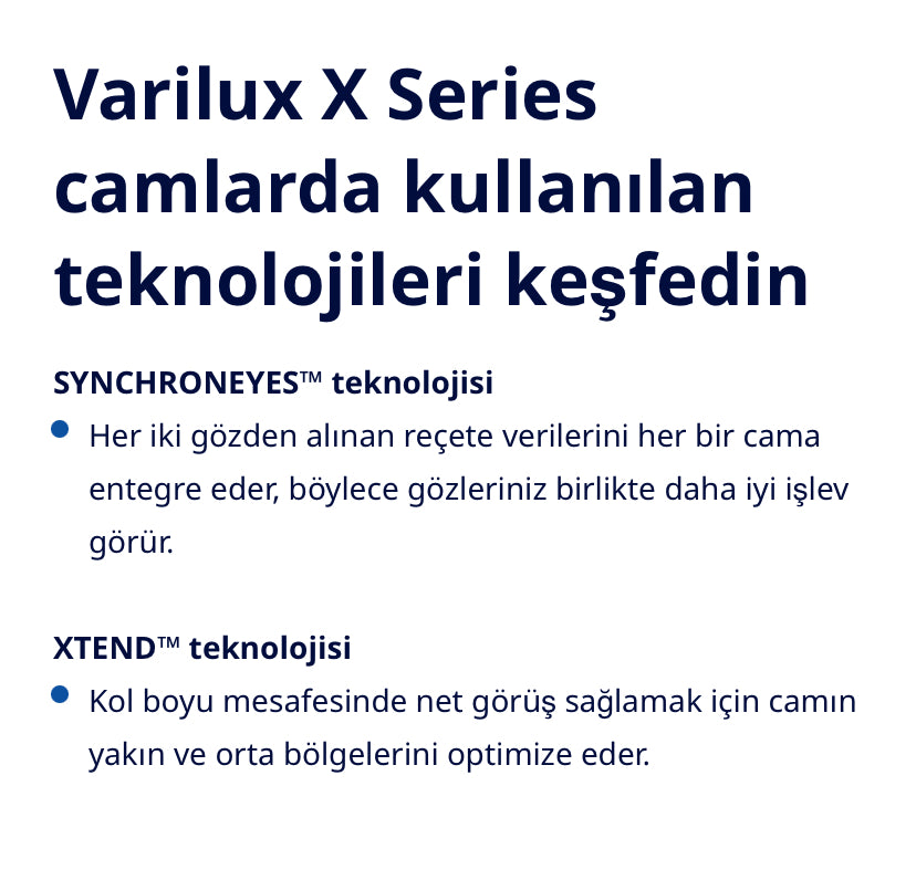 Varilux® X Serisi™ Progresif Cam