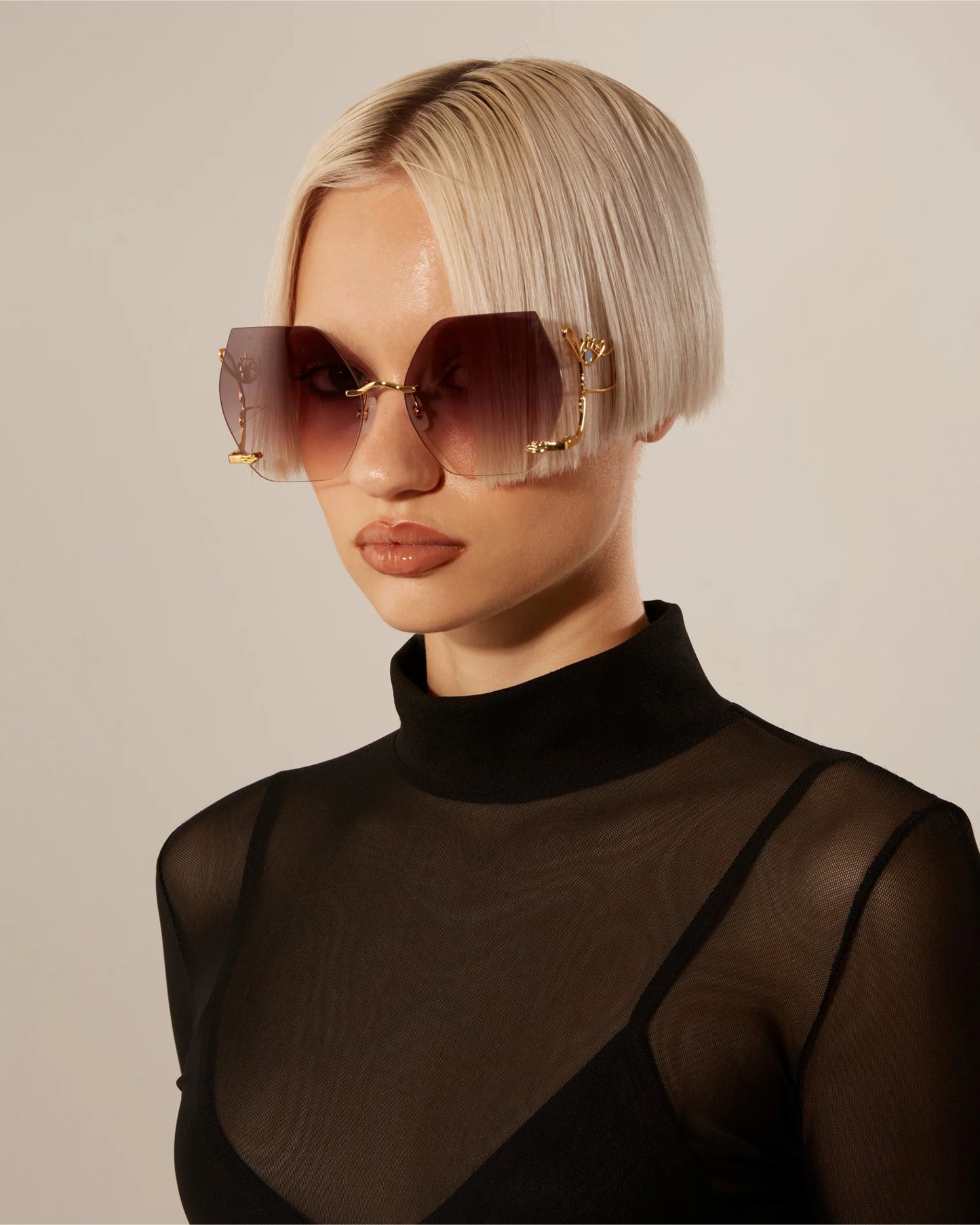 For Art's Sake Cry Me a River Champagne Rengi Kadın Güneş Gözlüğü