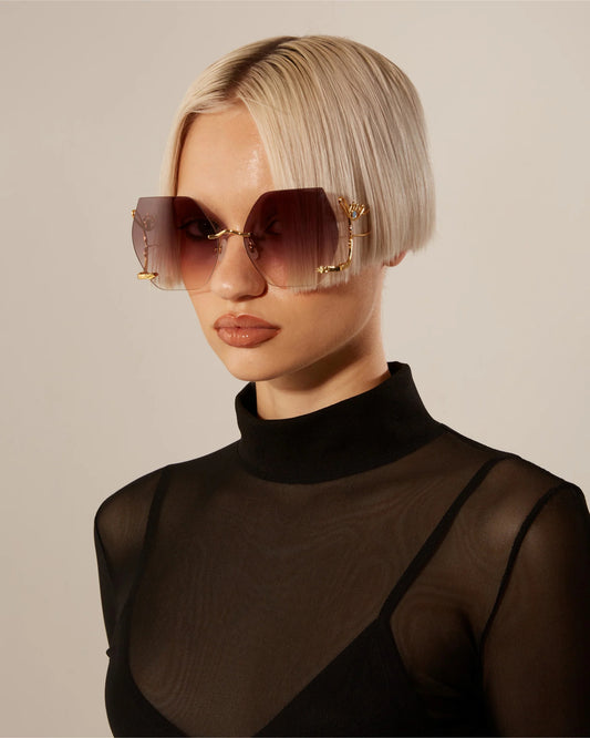 For Art's Sake Cry Me a River Champagne Rengi Kadın Güneş Gözlüğü