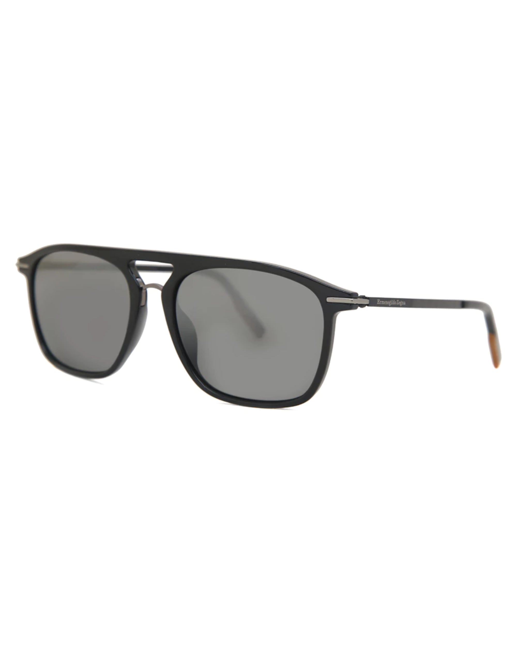 Ermenegildo Zegna EZ0183 Çift Köprülü Erkek Güneş Gözlüğü – Kare Optik